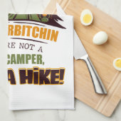 Welkom bij Camp Quitcherbitchin Happy Camper Theedoek (Quarter Fold)