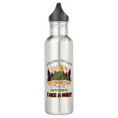 Welkom bij Camp Quitcherbitchin Happy Camper Waterfles (Links)