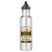 Welkom bij Camp Quitcherbitchin Happy Camper Waterfles (Rechts)