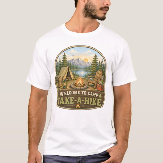 Welkom bij Camp Take-A-Hike T-shirt (Voorkant)