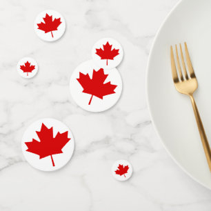Welkom bij Canada Day maple leaf Table Confetti