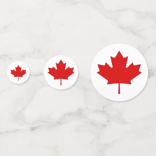 Welkom bij Canada Day Maple Leaf Table Confetti (Voorkanten)