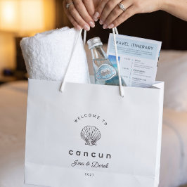 Welkom bij Cancun Destination Wedding Welcome Bag Groot Cadeauzakje