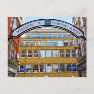 Welkom bij Carnaby Street - Londen Briefkaart