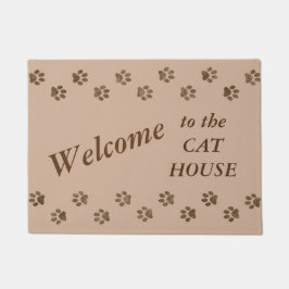 Welkom bij Cat House Deurmat