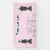 Welkom bij Chess Party Spandoek (Verticaal)