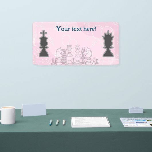 Welkom bij Chess Party Spandoek (Beurs)