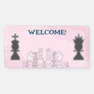 Welkom bij Chess Party Spandoek