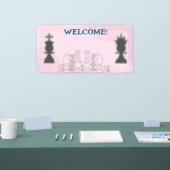 Welkom bij Chess Party Spandoek (Beurs)