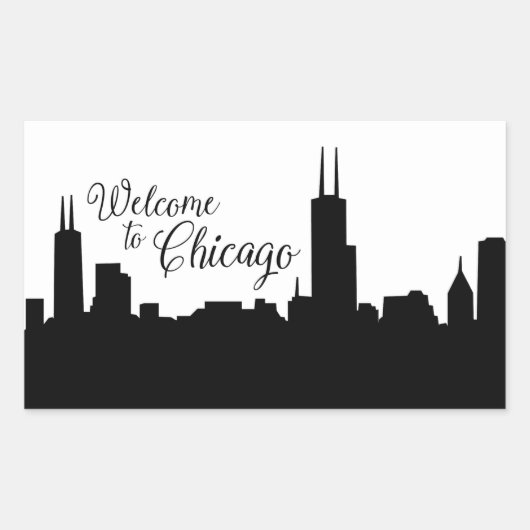 Welkom bij Chicago Sticker large (Voorkant)