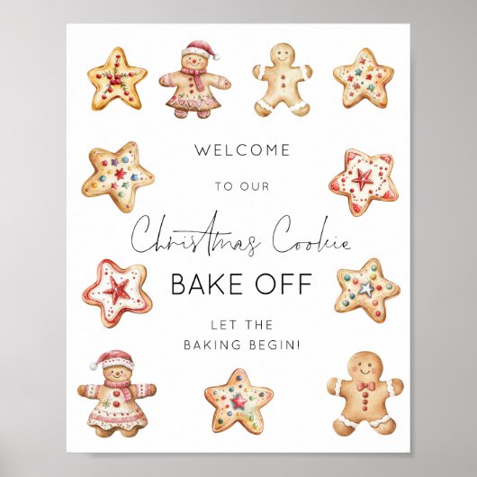 Welkom bij Christmas Cookie Bake Off Poster (Voorkant)