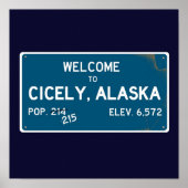 Welkom bij Cicely Alaska Northern Exposure Poster (Voorkant)