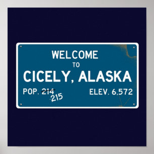 Welkom bij Cicely Alaska Northern Exposure Poster