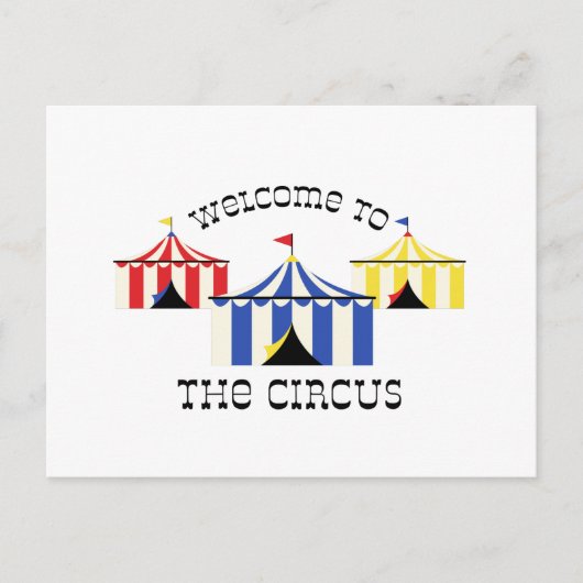 Welkom bij Circus Briefkaart (Voorkant)