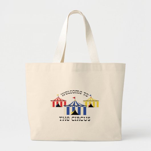 Welkom bij Circus Grote Tote Bag (Voorkant)