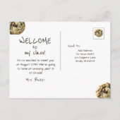 Welkom bij Class Back to School Teacher Briefkaart (Achterkant)