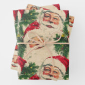 Welkom bij Classic Santa Inpakpapier Vel (In situ)
