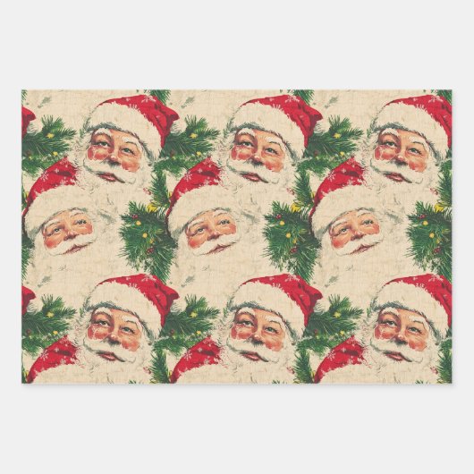 Welkom bij Classic Santa Inpakpapier Vel (Voorkant)