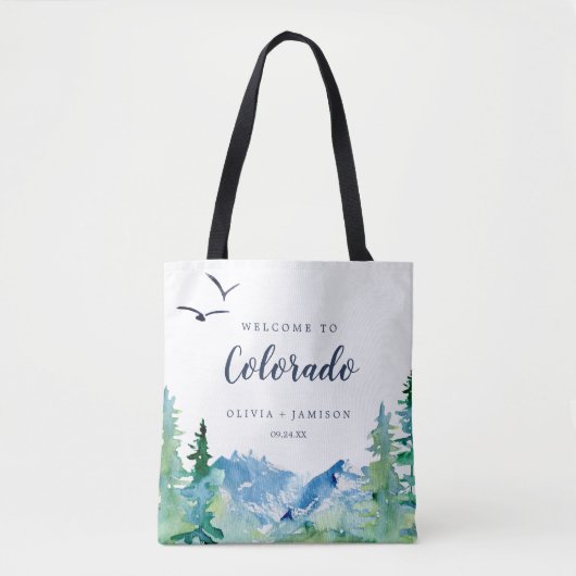 Welkom bij Colorado Wedding Welcome Tote Bag (Voorkant)