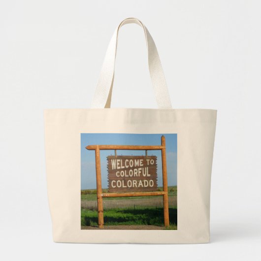 Welkom bij Colorful Colorado Grocery Canvas tas (Voorkant)