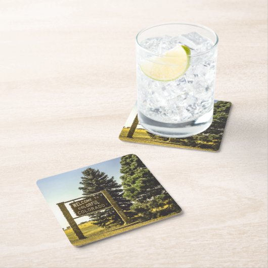 Welkom bij Colorful Colorado Kartonnen Onderzetters (Insitu)