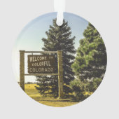 Welkom bij Colorful Colorado Ornament (achterkant)