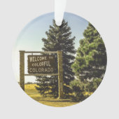 Welkom bij Colorful Colorado Ornament (voorkant)