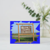 Welkom bij Colorful Colorado POST KAART (Staand voorkant)