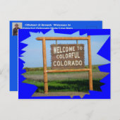 Welkom bij Colorful Colorado POST KAART (Voorkant / Achterkant)