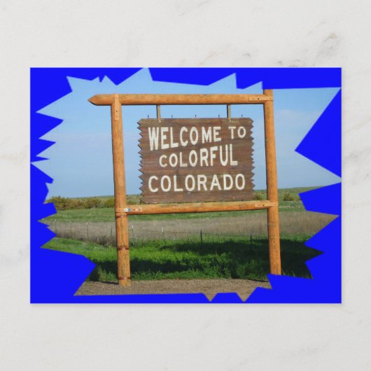 Welkom bij Colorful Colorado POST KAART (Voorkant)