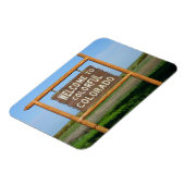 Welkom bij Colorful Colorado Square Magnet. Magneet (Linkerzijde)