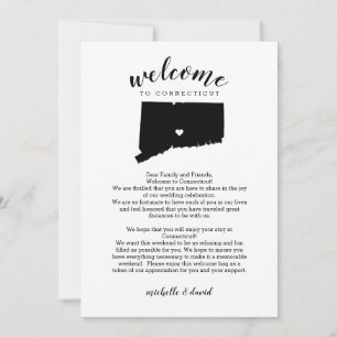 Welkom bij Connecticut Wedding Letter & Itinerary