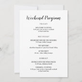 Welkom bij Connecticut Wedding Letter & Itinerary (Achterkant)