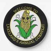 Welkom bij Cornfest Personalized Papieren Bordje (Voorkant)