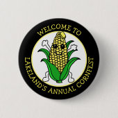Welkom bij Cornfest Personalized Ronde Button 5,7 Cm (Voorkant)