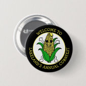 Welkom bij Cornfest Personalized Ronde Button 5,7 Cm (Voorkant /achterkant)