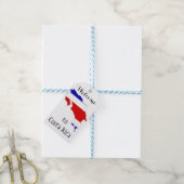 Welkom bij Costa Rica Destination Wedding Gift Lab Cadeaulabel (Met Touw)