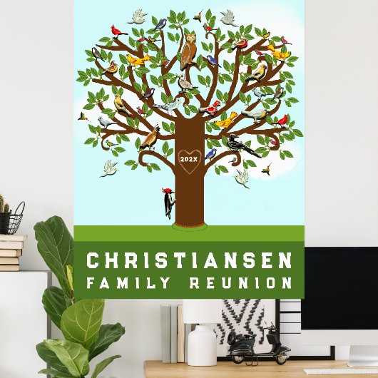 Welkom bij Creative Family Reunion Poster (Thuiskantoor)