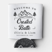 Welkom bij Crested Butte Co Wedding Minimalist Blikjeskoeler (Voorkant)