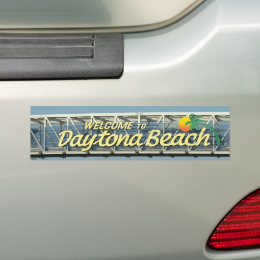 Welkom bij Daytona Beach Bumpersticker (Op auto)