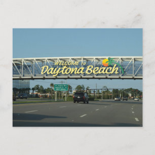 Welkom bij Daytona Beach Florida Briefkaart