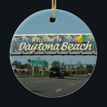 Welkom bij Daytona Beach Keramisch Ornament<br><div class="desc">Ahhh de herinneringen van deze prachtige stad uit Florida! Geweldige plek,  Daytona Beach.</div>