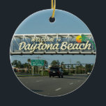 Welkom bij Daytona Beach Keramisch Ornament<br><div class="desc">Ahhh de herinneringen van deze prachtige stad uit Florida! Geweldige plek,  Daytona Beach.</div>