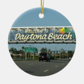 Welkom bij Daytona Beach Keramisch Ornament (Voorkant)