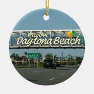 Welkom bij Daytona Beach Keramisch Ornament