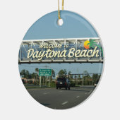 Welkom bij Daytona Beach Keramisch Ornament (Links)