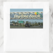 Welkom bij Daytona Beach Rechthoekige Sticker (Tas)