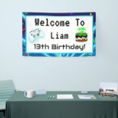 Welkom bij de 13e Happy Birthday-hit! Spandoek (Beurs)
