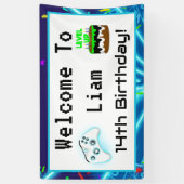 Welkom bij de 14e Happy Birthday-hit! Spandoek (Verticaal)