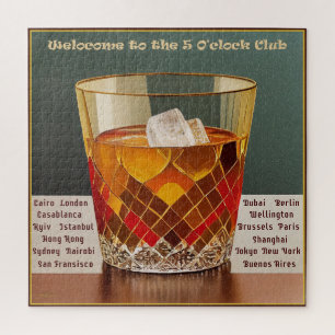 Welkom bij de 5 O'clock Club Mid Century Design Legpuzzel
